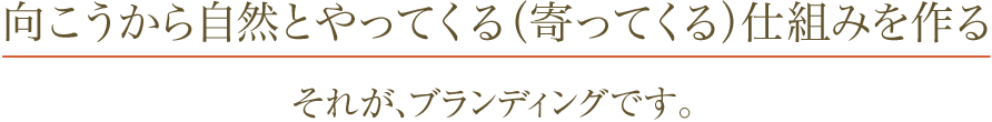 それがブランディング